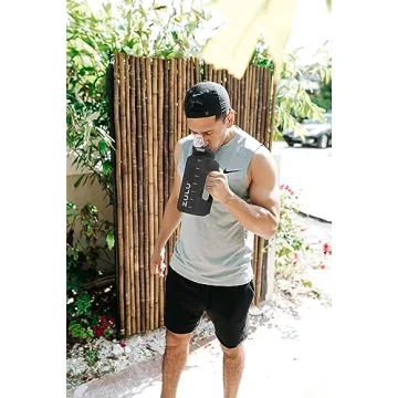 ZULU Goals 64oz Water Bottle with Time Marker & Straw