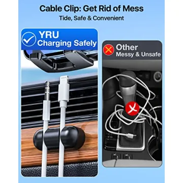 YRU Upgrade 80LBS Strong Suction Car Phone Holder