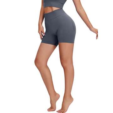 Unthewe Workout Butt Lifting Shorts for Women High Waisted Seamless Gym Yoga Booty Shorts(U429-Booty...