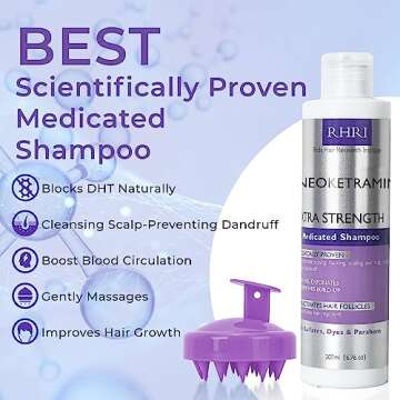 Anti Fungal Shampoo for Men & Women | Anti Dandruff, Medicated, Folliculitis Shampoo for Dry Scalp, ...