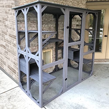 Aivituvin Catio Outdoor Cat Enclosure - Large Walk-in Kitten Cage