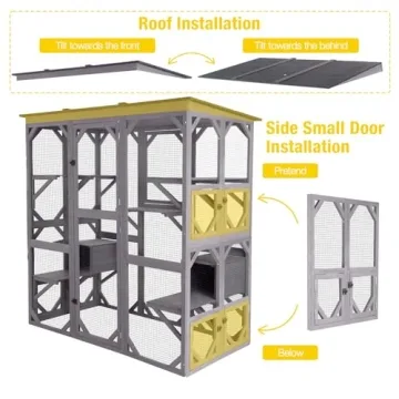 Aivituvin Catio Outdoor Cat Enclosure Kit
