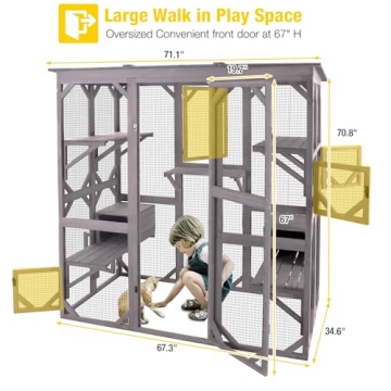 Aivituvin Catio Outdoor Cat Enclosure Kit