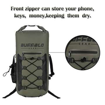 Buffalo Gear 35L Insulated Cooler Backpack Portable Waterproof