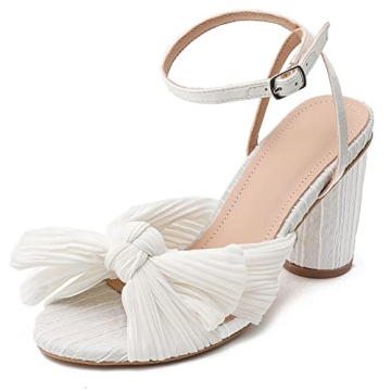 Stylish Bowknot Chunky Heels for Women