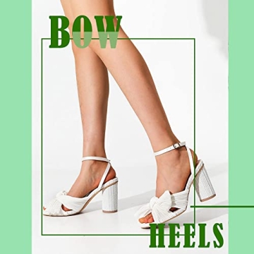 Stylish Bowknot Chunky Heels for Women