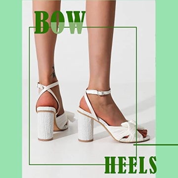 Stylish Bowknot Chunky Heels for Women