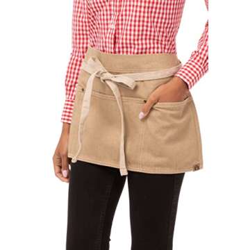 Chef Works Unisex Austin Waist Apron for Kitchen & BBQ