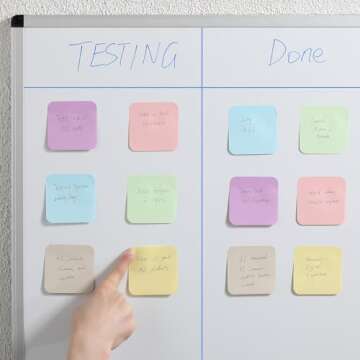 Mr. Pen- Sticky Note Set, 12 Pads, 720 Sheets, 2.8" x 2.8", 6 Pastel Color, Round Corner Colored Sticky Notes, Colorful Sticky Note, Sticky Pads, Colorful Sticky Notes, Stick Notes, Sticky Note Pad