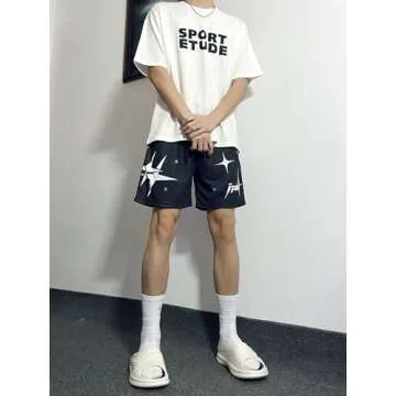 Shop DIOTSR Mens Retro Casual Graphic Shorts Online