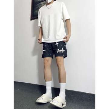 Shop DIOTSR Mens Retro Casual Graphic Shorts Online