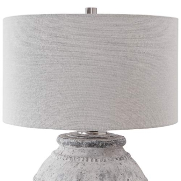 Rustic Ceramic Table Lamp with Distressed Finish
