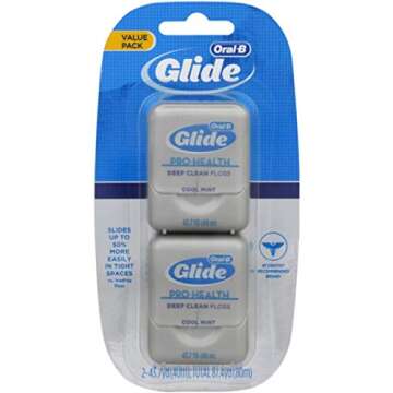 Oral-B Glide Floss, Deep Clean, Cool Mint, Value Pack