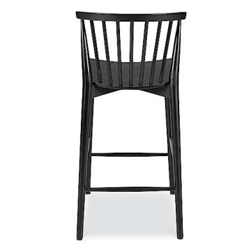 Poly and Bark Ligna Black Counter Stool - Stylish Comfort