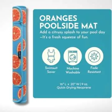 Neoprene Poolside Seating Mat - Stylish & Lightweight