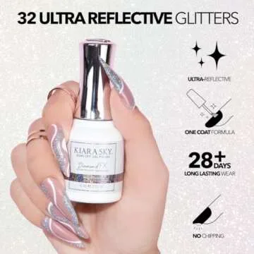 KIARA SKY DiamondFX Flash Polish | Holographic Nail Gel