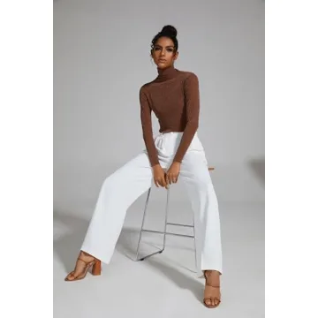 Stylish FUNYYZO Women's Wide Leg Pants for Comfort and Elegance