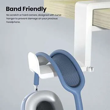 Adjustable EURPMASK Rotating Headphone Holder for Desk