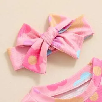 Cute FYBITBO Floral Summer Romper for Baby Girls