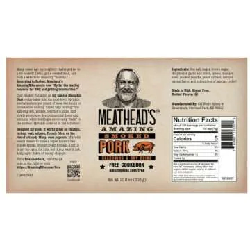 Meathead's Amazing Smoked Pork Seasoning and Dry Brine - Large 10.8 oz