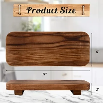 Halomoon Handcrafted Wooden Riser for Home Decor