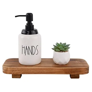 Halomoon Handcrafted Wooden Riser for Home Decor