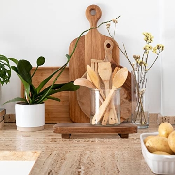 Halomoon Handcrafted Wooden Riser for Home Decor