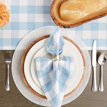 DII Buffalo Check Napkin Set - 6 Piece Classic Dining Collection