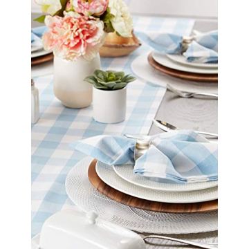 DII Buffalo Check Napkin Set - 6 Piece Classic Dining Collection