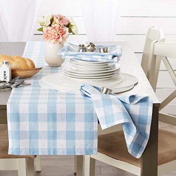 DII Buffalo Check Napkin Set - 6 Piece Classic Dining Collection