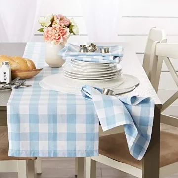 DII Buffalo Check Napkin Set - 6 Piece Classic Dining Collection