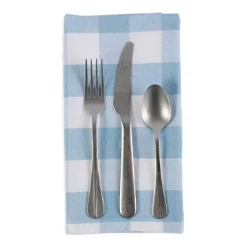 DII Buffalo Check Napkin Set - 6 Piece Classic Dining Collection