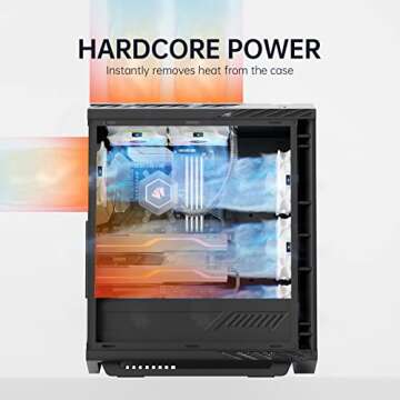 AsiaHorse FS-9002 Pro 120mm RGB Case Fan, 26 LED ARGB and Double LED Lingting Loops, 800-1800rpm Pwm Case Fan with Motherboard Sync/Analog Controller(9 Pack, White)