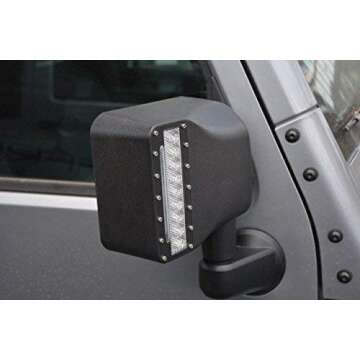 DV8 Offroad Jeep Mirrors with LED Lights & Turn Signals