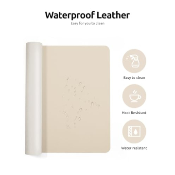 YSAGi Leather Desk Pad Protector, Stylish & Durable
