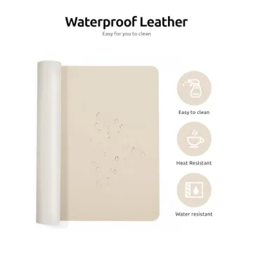 YSAGi Leather Desk Pad Protector, Stylish & Durable