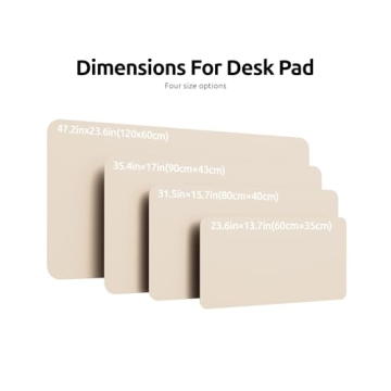 YSAGi Leather Desk Pad Protector, Stylish & Durable