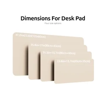 YSAGi Leather Desk Pad Protector, Stylish & Durable