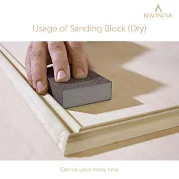 Durable BEADNOVA Sanding Sponge Set for DIY Projects