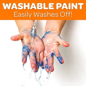 Ultimate Kids Painting Set with 18 Washable Colors and Brushes