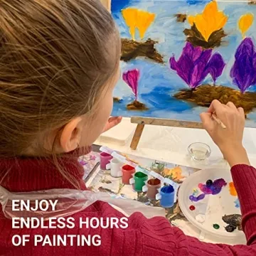 Ultimate Kids Painting Set with 18 Washable Colors and Brushes