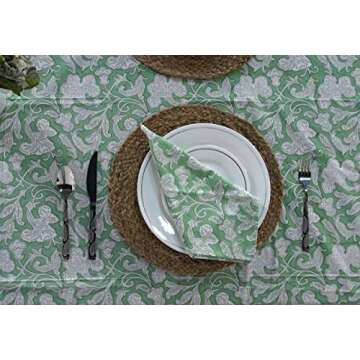 Ridhi Hand Block Print Cotton Tablecloth for Memorable Meals