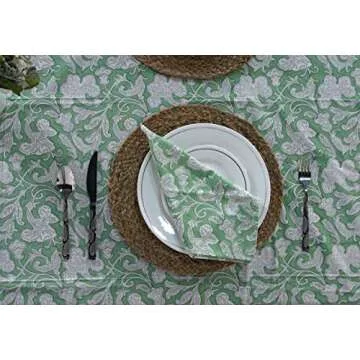 Ridhi Hand Block Print Cotton Tablecloth for Memorable Meals