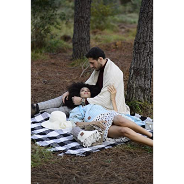 Gold CASE 100% Recycled Cotton Throw Blanket - Beige