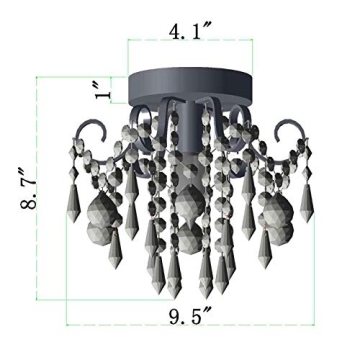 Elegant Q&S Mini Chandelier for Small Spaces and More