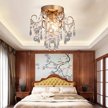 Elegant Q&S Mini Chandelier for Small Spaces and More