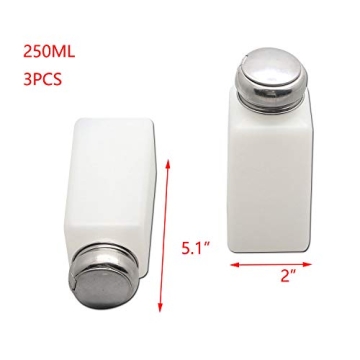 T Tulead 250ml Push Down Dispenser Bottle Set for Beauty