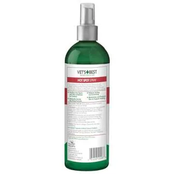 Vet’s Best Dog Hot Spot Itch Relief Spray | Relieves Dry Skin, Rash, Scratching, Licking, Itchy Sk...