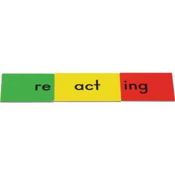 Really Good Stuff Magnetic Prefix, Base Word, and Suffix Tile Kit