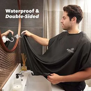 Equinox Beard Bib - Waterproof Beard Hair Catcher for Men